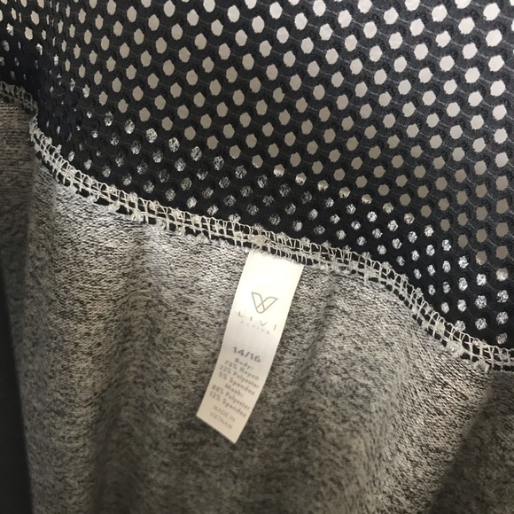 Lane Bryant Sweater Top Mesh Grey/Black NWT - Picture 5 of 7
